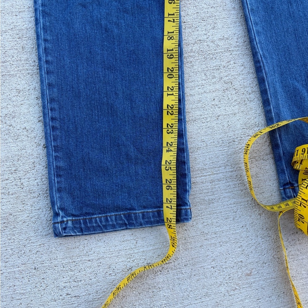 See By Chloe Whipstitch Straight Leg Jeans Womens 28 Blue Denim Made Italy - Picture 11 of 11